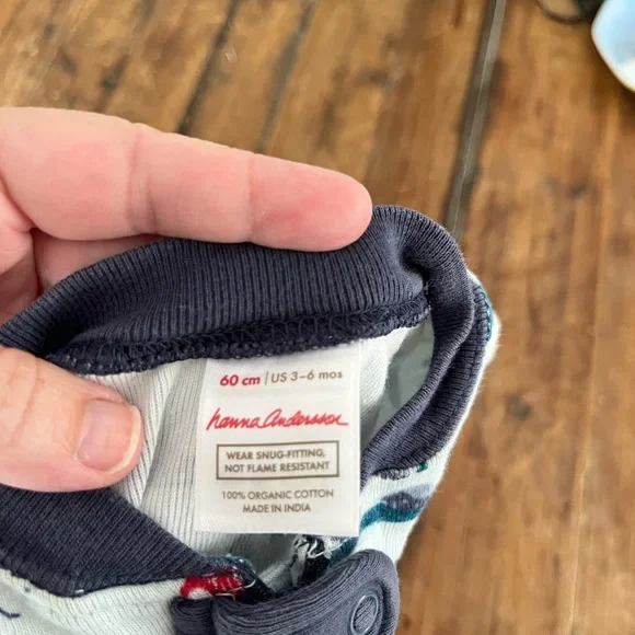 Hanna Andersson hockey zipper onesie - Picture 2 of 2